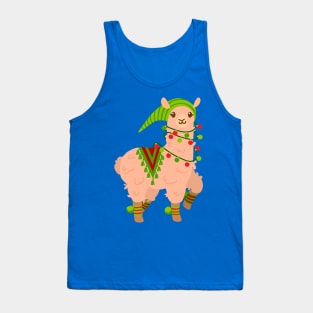 Christmas Llama 2 Tank Top